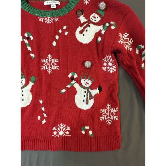 ugly christmas sweater women M 99 Jane Street Christmas Snowman Sweater - Picture 3 of 10